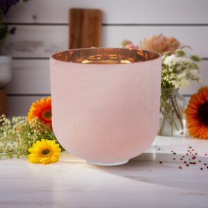 Solid Gold Frosted Bowl-gold inside